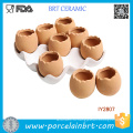 Прелестный набор из 9 коричневые яйца дизайн керамический завод горшок 